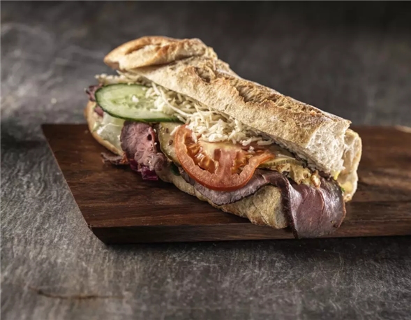 Husets sandwich (lys bagutte)