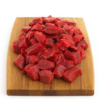 Oksekød i tern 1000 g.